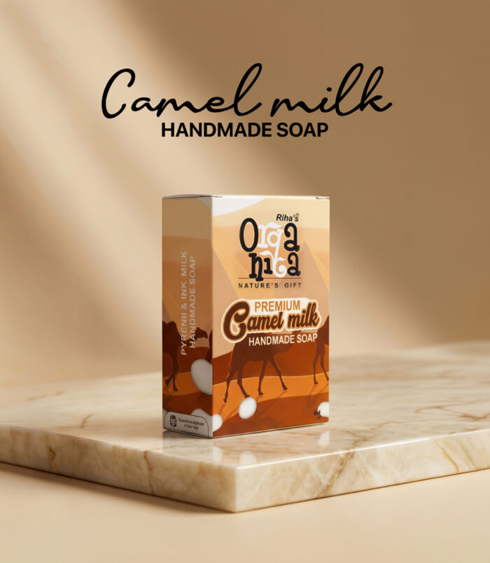 Rihas Organica Premium Camel Milk Handmade Soap enriched with camel milk for gentle cleansing, nourishment, and naturally healthy skin. Camel Milk Soap Rihas Organica Premium Camel Milk Handmade Soap enriched with camel milk for gentle cleansing, nourishment, and naturally healthy skin.