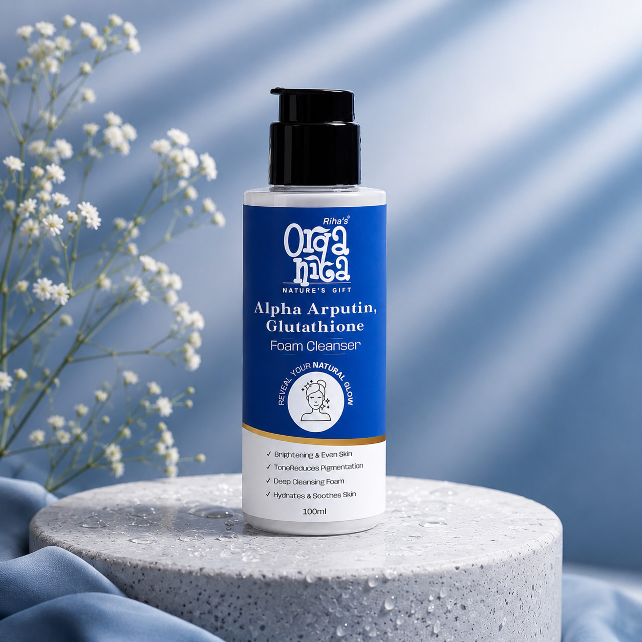 Alpha Arbutin Foam Cleanser for brighter skin