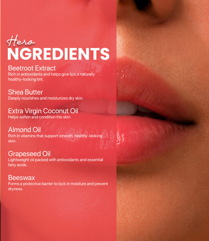Beetroot Lip Balm for smooth healthy lips Beetroot Lip Balm for smooth healthy lips