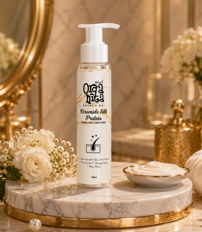 Ceramide Silk Protein Hair Conditioner for smooth hair
