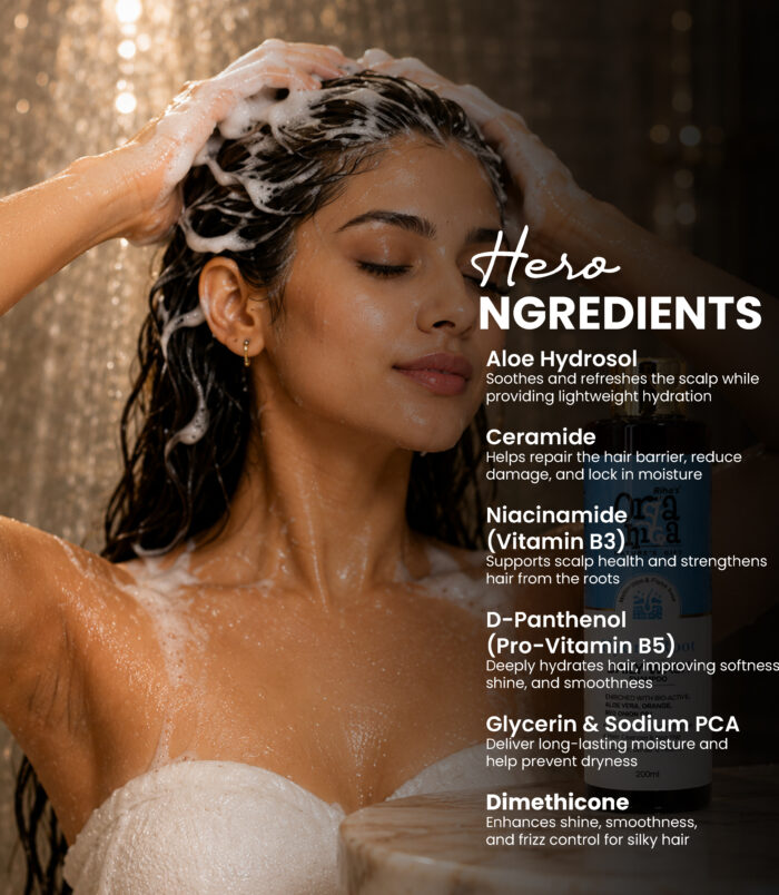 Daily wash shampoo for clean hydrated hair Daily wash shampoo for clean hydrated hair