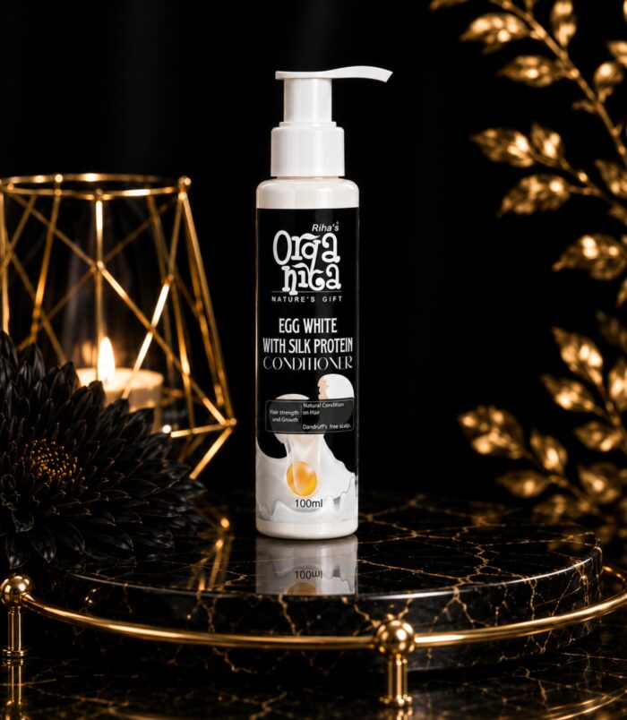Egg White with Silk Protein Conditioner for smooth hair Egg White with Silk Protein Conditioner for smooth hair