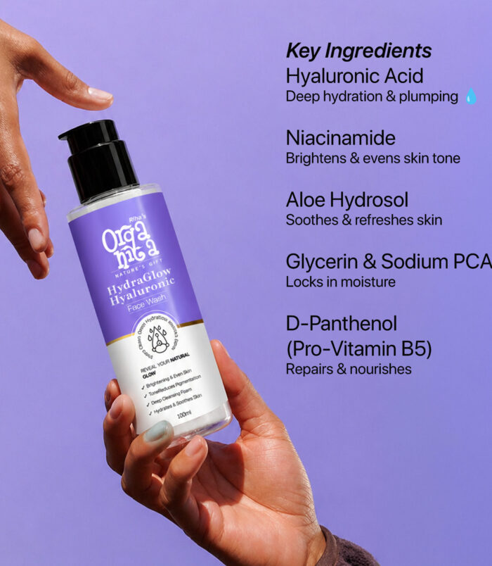 Hyaluronic face wash for healthy glowing skin Hyaluronic face wash for healthy glowing skin