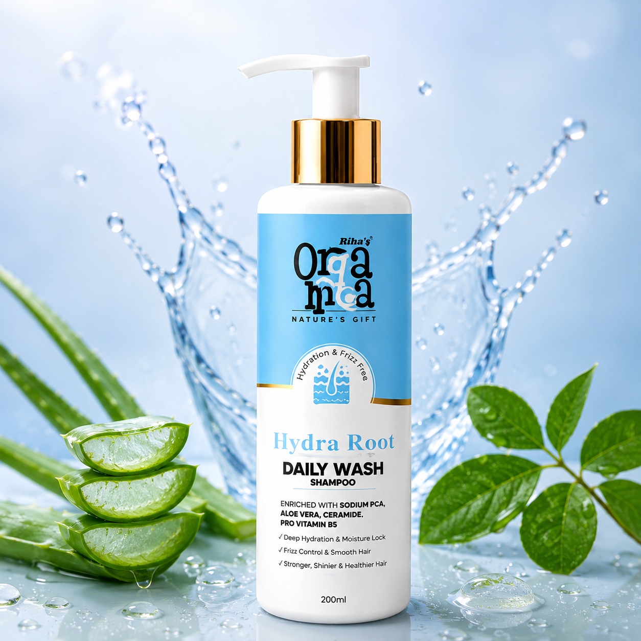 Hydra Root Daily Wash Shampoo with aloe vera for hydrated, healthy hair