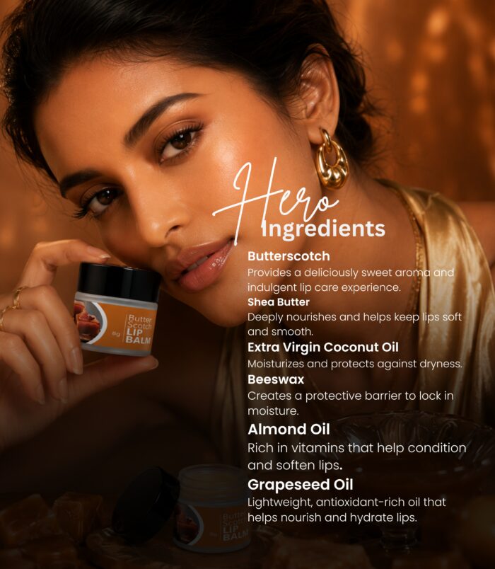 Hydrating Butter Scotch Lip Balm for daily care
