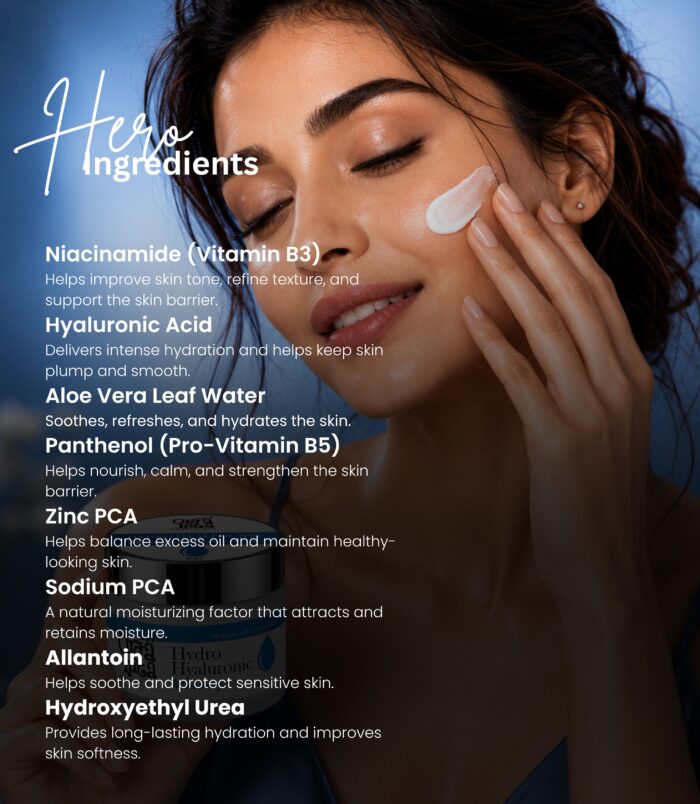 Hydrating moisturiser for soft glowing skin Hydrating moisturiser for soft glowing skin
