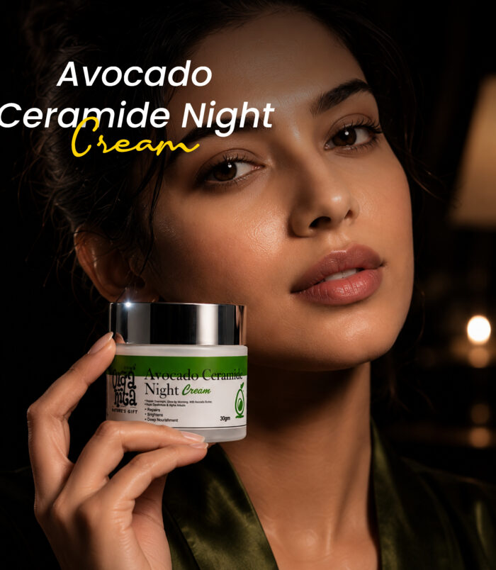 Night cream with avocado and ceramide for hydration Night cream with avocado and ceramide for hydration