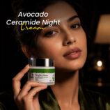 Night cream with avocado and ceramide for hydration