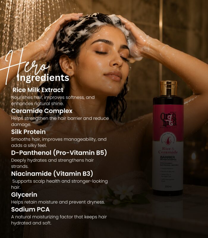 Rice Ceramide Shampoo for soft healthy hair