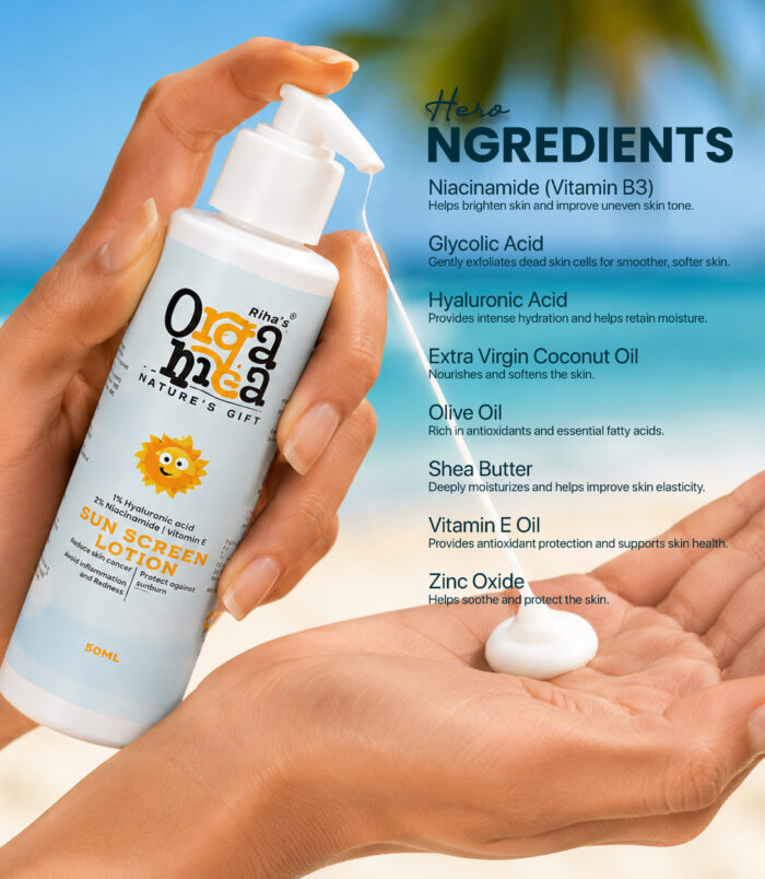 SPF 50 Sunscreen Lotion for healthy skin care SPF 50 Sunscreen Lotion for healthy skin care