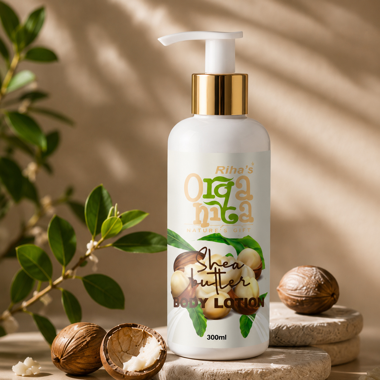 Shea Butter Body Lotion for deep skin hydration