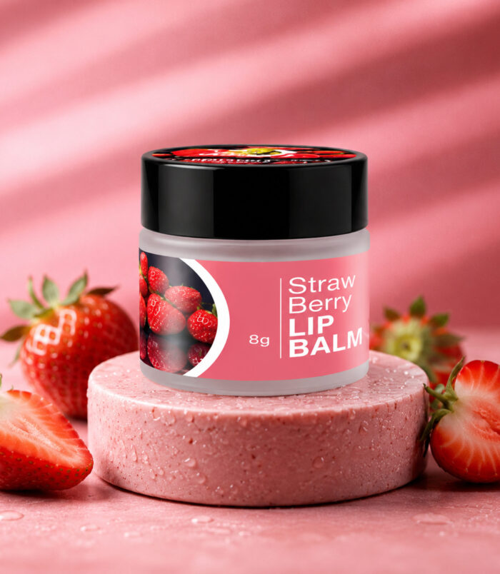 Strawberry Lip Balm for soft moisturized lips Strawberry Lip Balm for soft moisturized lips