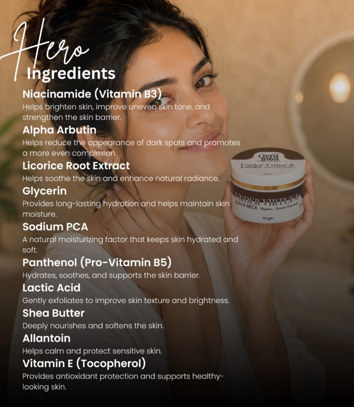 Under Arm and Black Neck Cream for smoother skin Under Arm and Black Neck Cream for smoother skin
