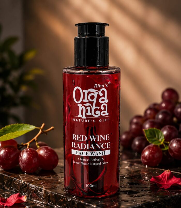 Red Wine Face Wash for glowing healthy skin Red Wine Face Wash for glowing healthy skin