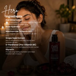 Red Wine Face Wash for smooth radiant skin